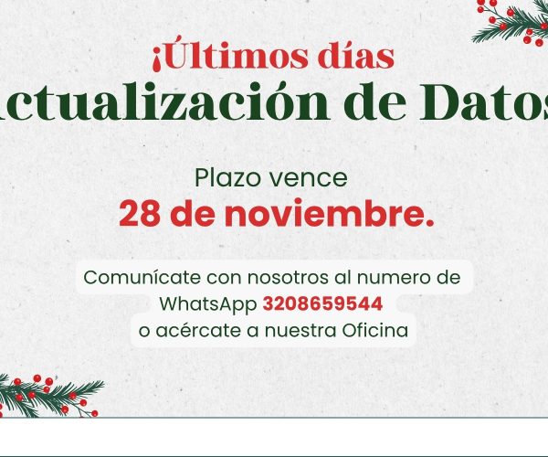 Banner Plazo Actualización Datos 2025